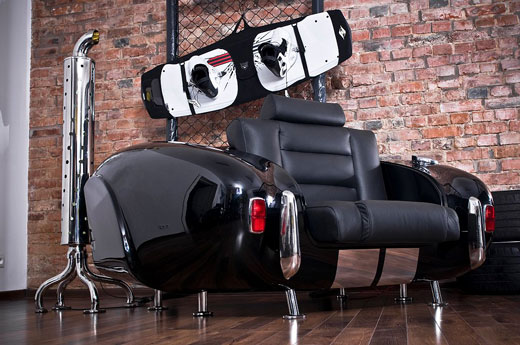 Innovative Living Room Design Inspired by Car