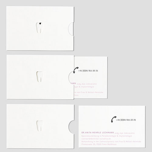 Creative and Unusual Dentist Business Card Designs