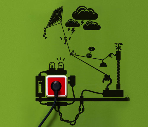 Eco Reminders: Creative Wall Stickers help Save Energy