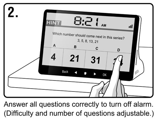 iQ Alarm clock - Morning Brain Teasers