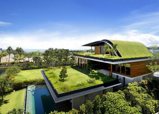 Meera House: Inspiring Rooftop Garden House in Singapore