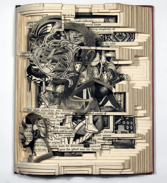 Book Surgery: Incredible Book Carving Art from Brian Dettmer - Design Swan