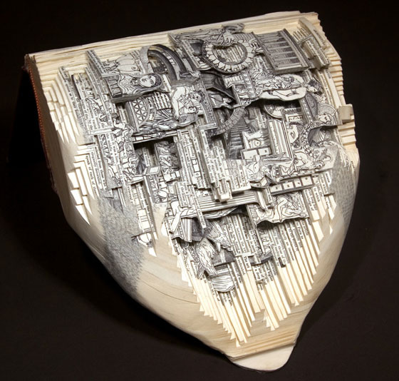 Book Surgery: Incredible Book Carving Art from Brian Dettmer