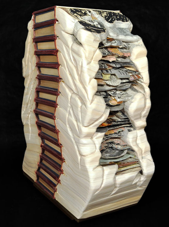 Book Surgery: Incredible Book Carving Art from Brian Dettmer