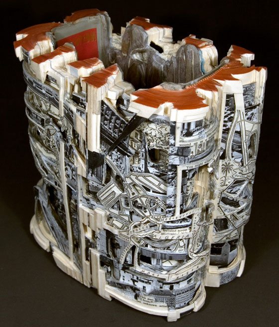 Book Surgery: Incredible Book Carving Art from Brian Dettmer