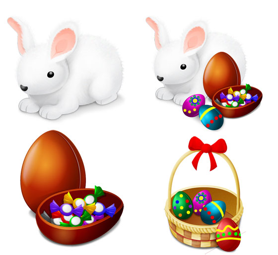 12 Beautiful Free Easter Themed Icon and Vector