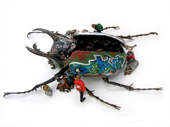Micromachina: Thought-provoking Insect Sculpture from Scott Bain