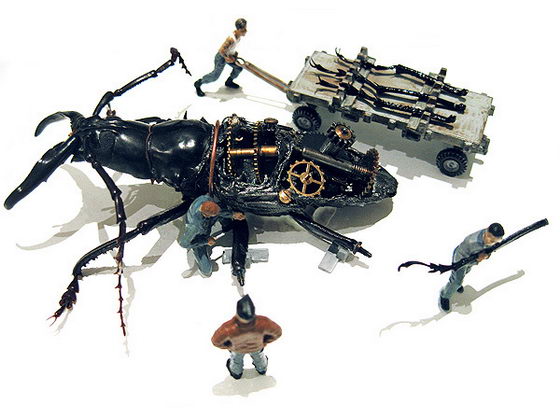 Micromachina: Thought-provoking Insect Sculpture from Scott Bain