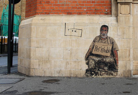 Food for thought: Homeless Street Art by Michael Aaron Williams