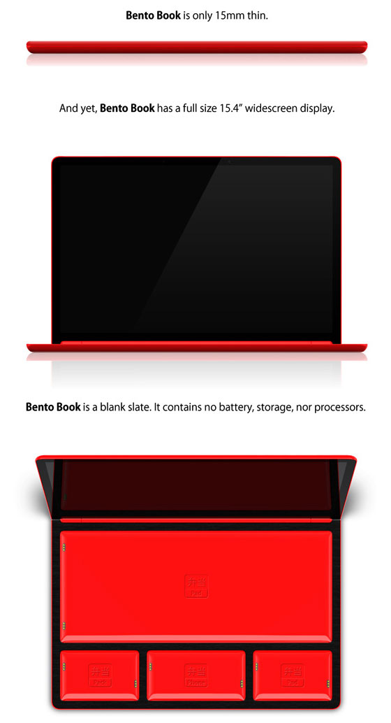 Bento Book: A Modular Laptop Computer by René Woo-Ram Lee for Fujitsu