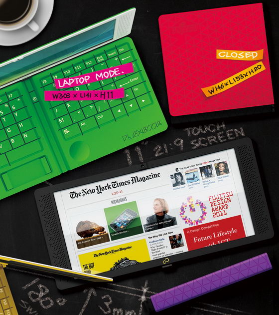 Fujitsu Flexbook: Innovative Folding Tablet / Netbook Concept