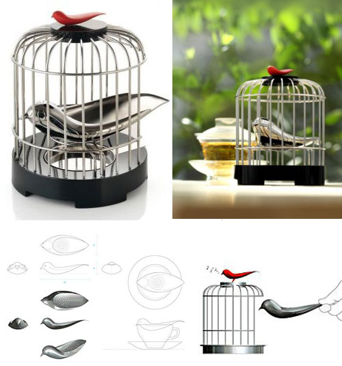 alessi bird tea strainer