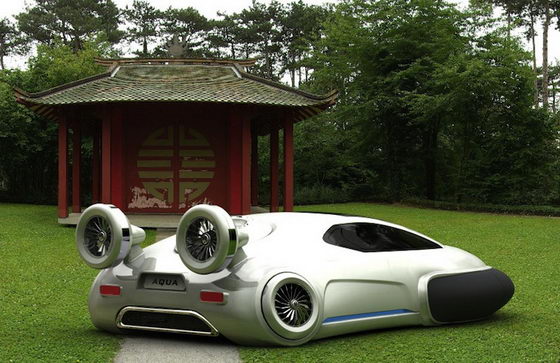 Futuristic Hovercraft Concept: Volkswagen Aqua