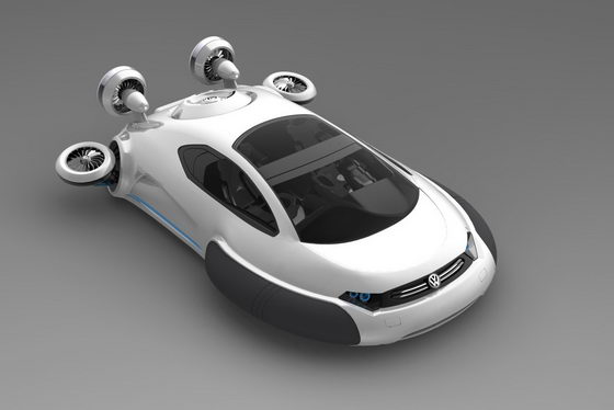 Futuristic Hovercraft Concept: Volkswagen Aqua