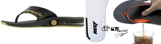 reef flip flops with flask