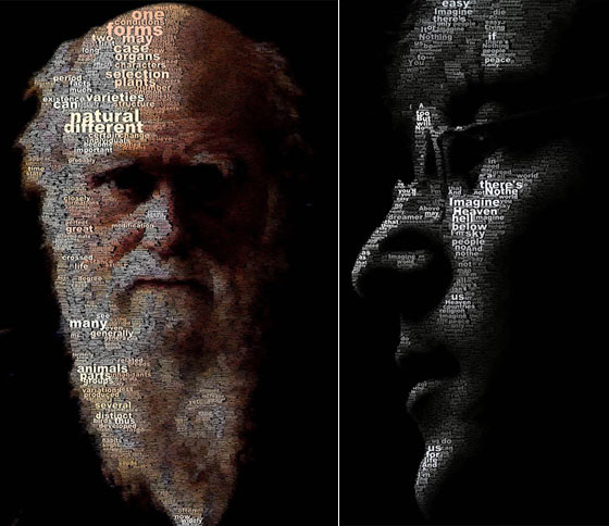 Incredible Text Portraits by Juan Osborne