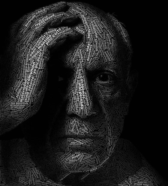 Incredible Text Portraits by Juan Osborne