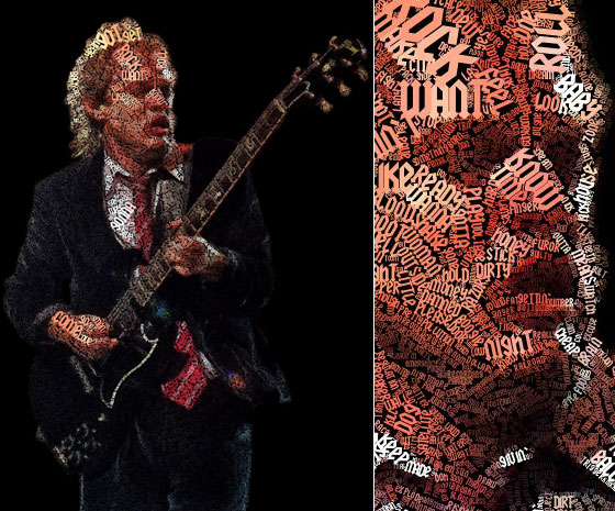 Incredible Text Portraits by Juan Osborne