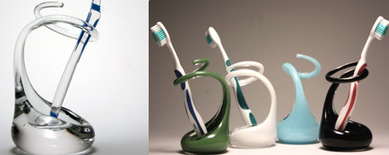 Glass Toothbrush Holder