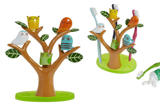 Funny Tree Shaped Kids Toothbrush Holder