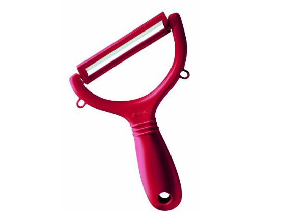 Kyocera Ceramic Y-Peeler, Red (CP-10-NRD)