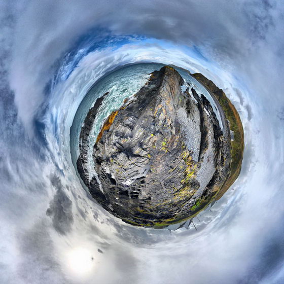 Amazing 360-degree Stereographic Projections by David Jackson