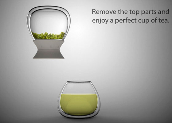 Tea-time: Hourglass Tea Maker by Pengtao Yu