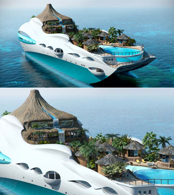 tropical island paradise yacht owner