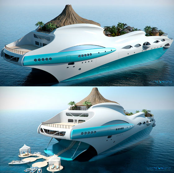 Tropical Island Paradise: An Incredible Yacht Concept