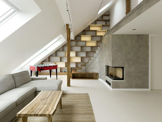 Beautiful and Elegant Rounded Loft Design in Prague