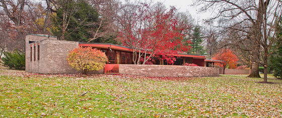 Beautiful and Cozy Kenneth Laurent House by Frank Lloyd Wright