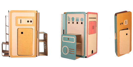 My Space: Pop-Up Cardboard Playhouse by Liya Mairson