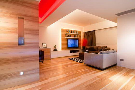 Unique Wooden Apartment Design: There is Wood Everywhere