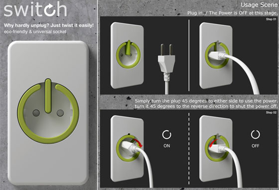 modern wall plug