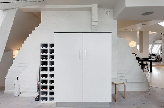 Beautiful and Clever Design of Stockholm Attic Apartment