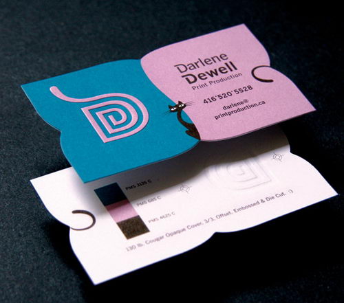 22 Creative and Unusual Die-cut Business Card Designs