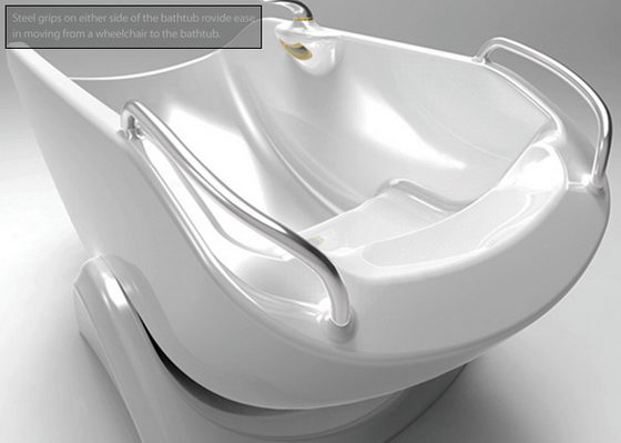 Flume Bathtub: Innovative Seesaw Tub Concept