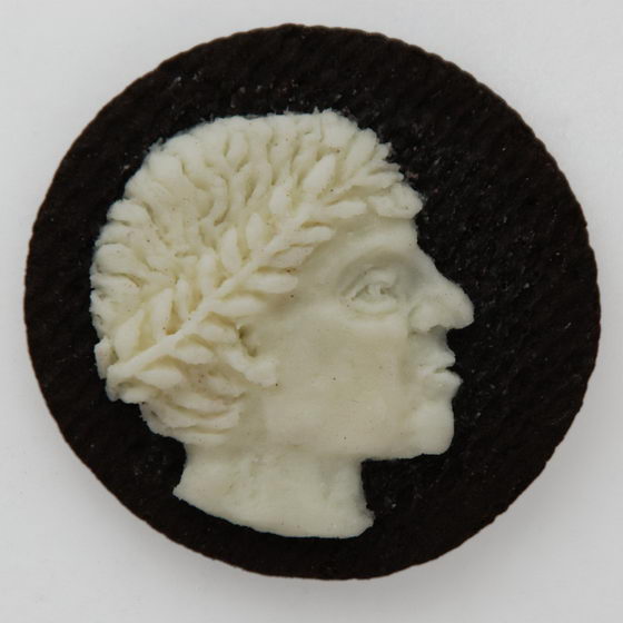 Classic Roman Portraits Carved on Oreo Cookie