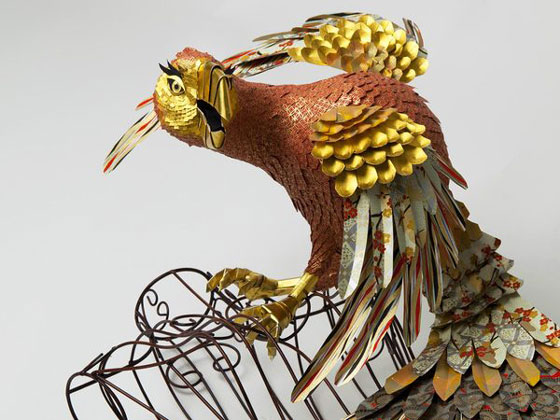Incredible Bird Paper Sculpture by the Makerie Studio
