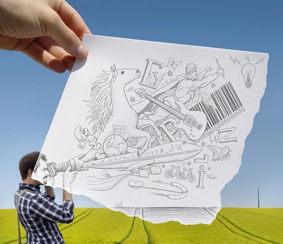 Ben Heine: Pencil Vs Camera Series 3