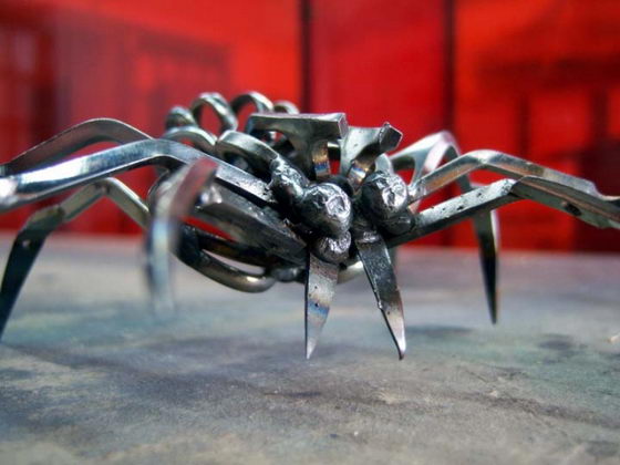 Unusual Scissor Spiders by Christopher Locke