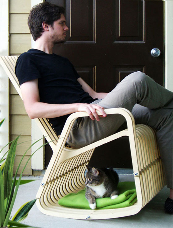 Rocking-2-Gether Chair: Innovative Rocking Chair for You and Your Pets