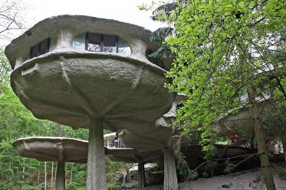 Incredible Mushroom Pod House, Live like Smurf!