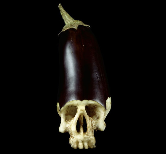 Horrific Skulls Carved out of Vegetables and Fruit