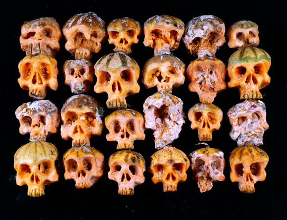 Horrific Skulls Carved out of Vegetables and Fruit