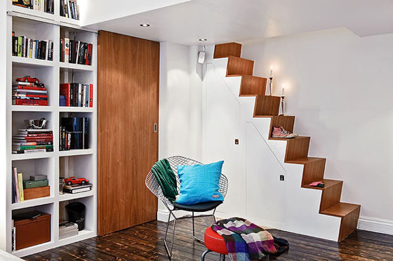 Small but Open Swedish Apartment Meets Inhabitant’s Every Need