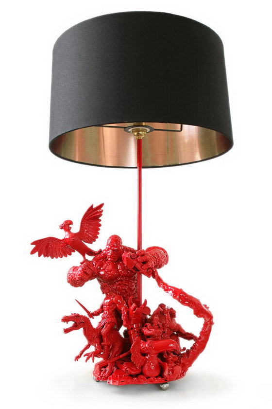 Amazing Sculpted Bespoke Lamps by Evil Robot Designs