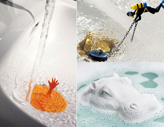 13 Creative and Playful Tub Plugs and Drain Stoppers - Design Swan