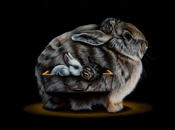 Whimsically Surreal Animal Painting by Jacub Gagnon