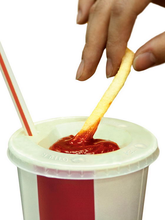 Dipping Cover: Ketchup On The Lid